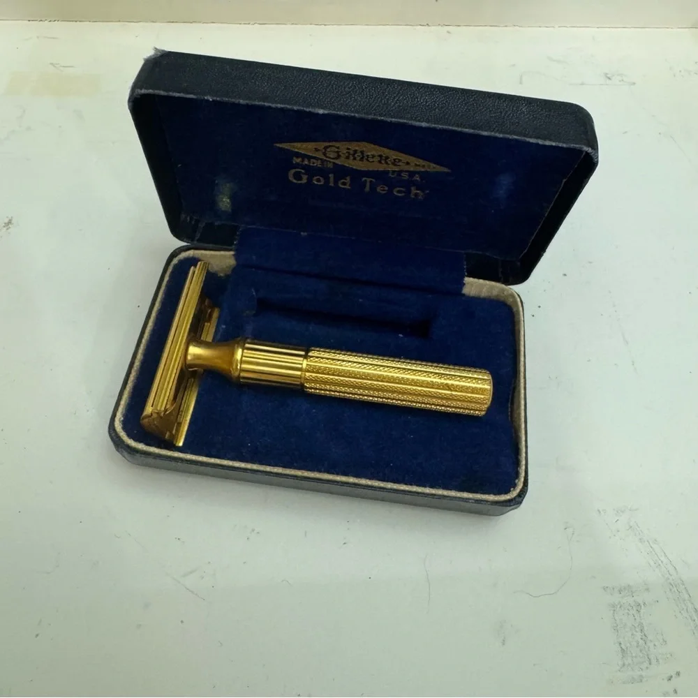 Gillette Gold Tech Men's Razor Vintage